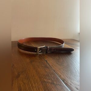 Coach Genuine Leather Brown Belt with Silver Buckle